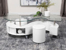 Buckley - Stool, Box 3 of 3 - White High Gloss