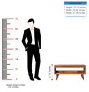 Solid Wood Bench With Upholstered Sea