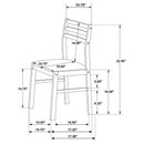 Bucknell - 3 Piece Round Drop Leaf Dining Table Set - White