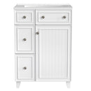 Transitional Style Bathroom Vanity Cabinet With Ceramic Sink