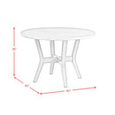 Ambridge - 5 Piece Round Dining Set With Faux Marble Top - Brushed Gray