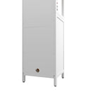 Storage Cabinet With Tall Linen Tower, Multifunctional For Bathroom