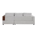 Sectional Sofa Upholstered Sofa Couch With Reversible Armrests For Living Room