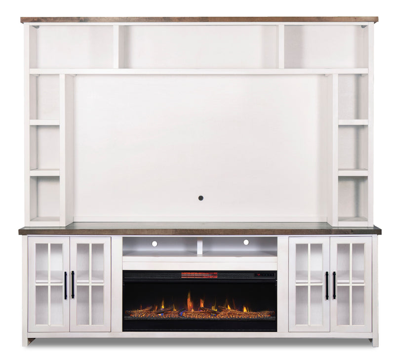 Hampton - Super Fireplace Console - White