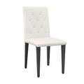 Dining Chairs With Ergonomic Buckle Backrest For Family Dining Rooms