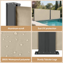 Retractable Side Awning, Waterproof And UV Resistant, Privacy Screen For Patio