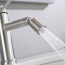 2 Mode Bathroom Faucet With 360 Degree Rotating Aerator For Sink