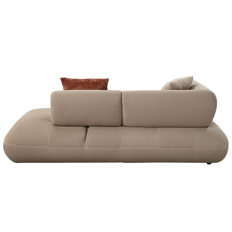 Carrick - Sectional Sofa With 6 Pillows - Beige