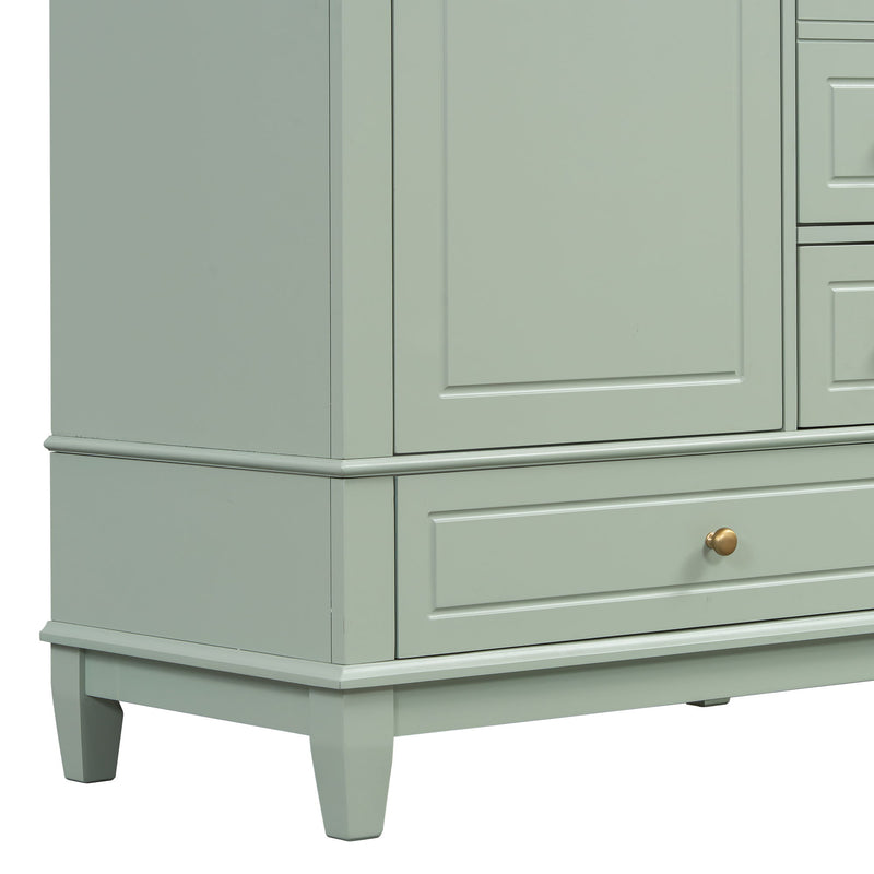 Freestanding Bathroom Vanity With Sink, Soft Close Door, 3 Drawers