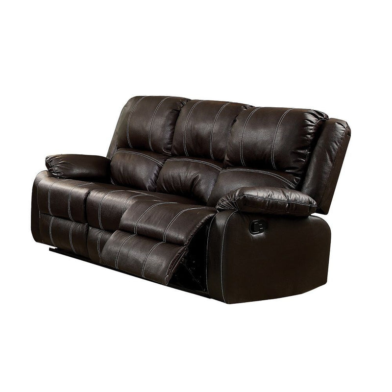 Zuriel - Synthetic Leather 3 Piece Living Room Recliner Set