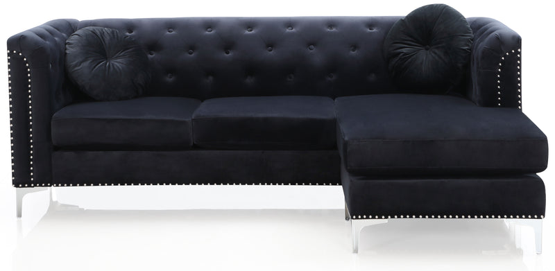 Pompano - G893B-SC Sofa Chaise (3 Boxes) - Black
