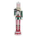 Classic Nutcracker Holiday Decor, Durable Construction - Green / Red / White