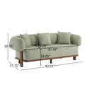 Modern Curved Arm Sofa