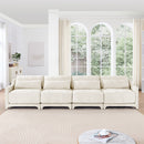 Elegant Sofa With Ergonomic Design And Lumbar Pillows