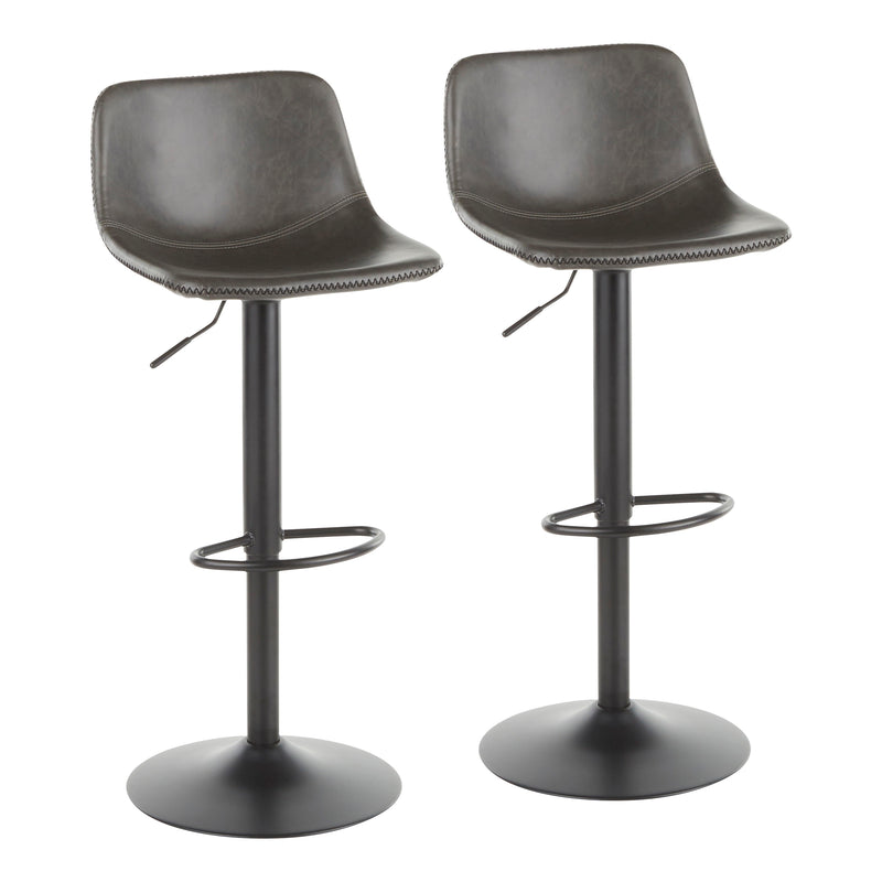 Duke - Industrial Adjustable Barstool (Set of 2)