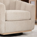 360° Swivel Upholstered Barrel Chair