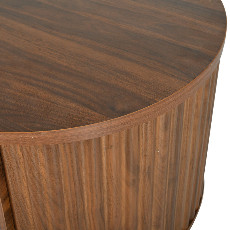 Lift Top Coffee Table With Hidden Compartment, Partially Assembled Wooden Center Table, Modern Oval Lift Tabletop For Home Living Room - Brown