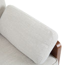 Mid Century Moderne Sofa With Wood Sides