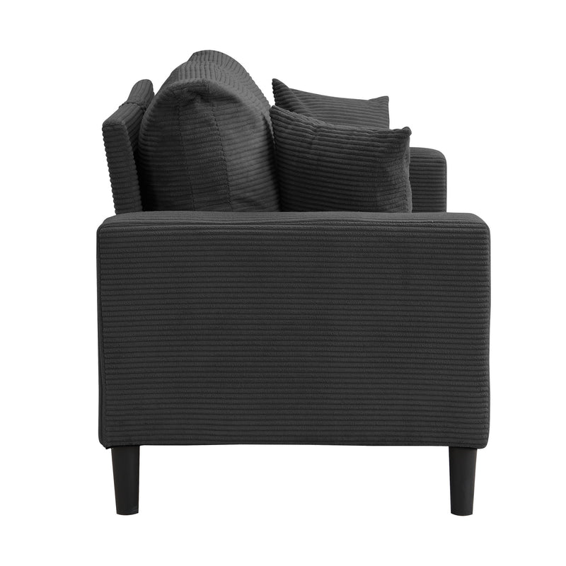 Modern Upholstered 2 Piece Sofa Set With 3 Seater And 2 Seater