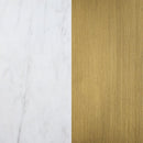 Ambrose - Round Marble Top Dining Table - Brushed Gold