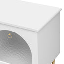 Retro TV Stand With 6 Metal Legs, 2 Cabinets, 4 Drawers And Anti-Tip Device