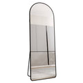 Modern Aluminum Alloy Metal Frame Arched Floor Mirror