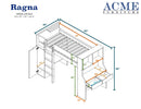 ACME Ragna Loft Bed in White 38060