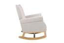 Modern Rocking Chair, Upholstered Accent Chair For Nursery, Small Contemporary Rocke