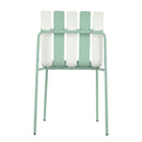 4 Piece Set Of Modern Color Block Designed Single Chairs