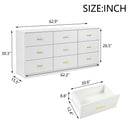 9 Drawer Dresser, Ample Storage For Bedroom