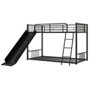 Metal Bunk Bed With Slide, Durable Steel Frame
