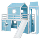 Loft Bed & Slide Tent And Tower