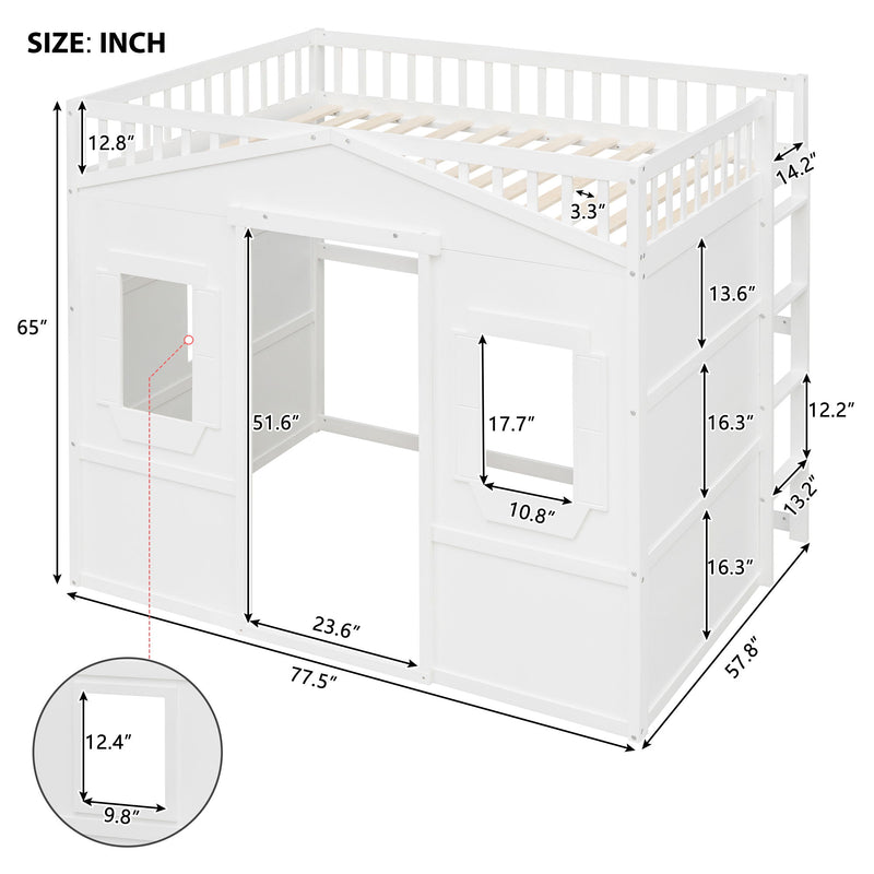 House Loft Bed With Ladder