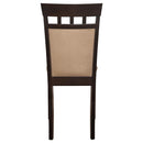Gabriel - Closed BackSide Chairs (Set of 2) - Cappuccino - Atlantic Fine Furniture Inc