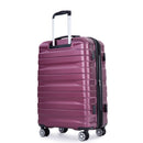 Luggage Set Of 5 Pieces, Expandable Hard Pc Luggage Set With Tsa Lock For Rotating Wheels