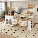 Expandable Kitchen Island With Power Outlet