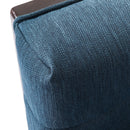 Contemporary Club Chair With Button Tufted Waffle Stitch