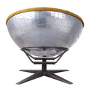 Brancaster - Accent Chair - Turmeric Top Grain Leather & Aluminum