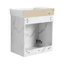 Modern Bathroom Vanity With Ceramic Basin, Wall Mounted Floating Sink Combo, Storage Cabinet