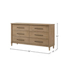 Panel Bedroom Set With 3 Drawer Nightstand, Casual Dresser, Cane Mirror, 3 Drawer Cane Front Chest And Bench