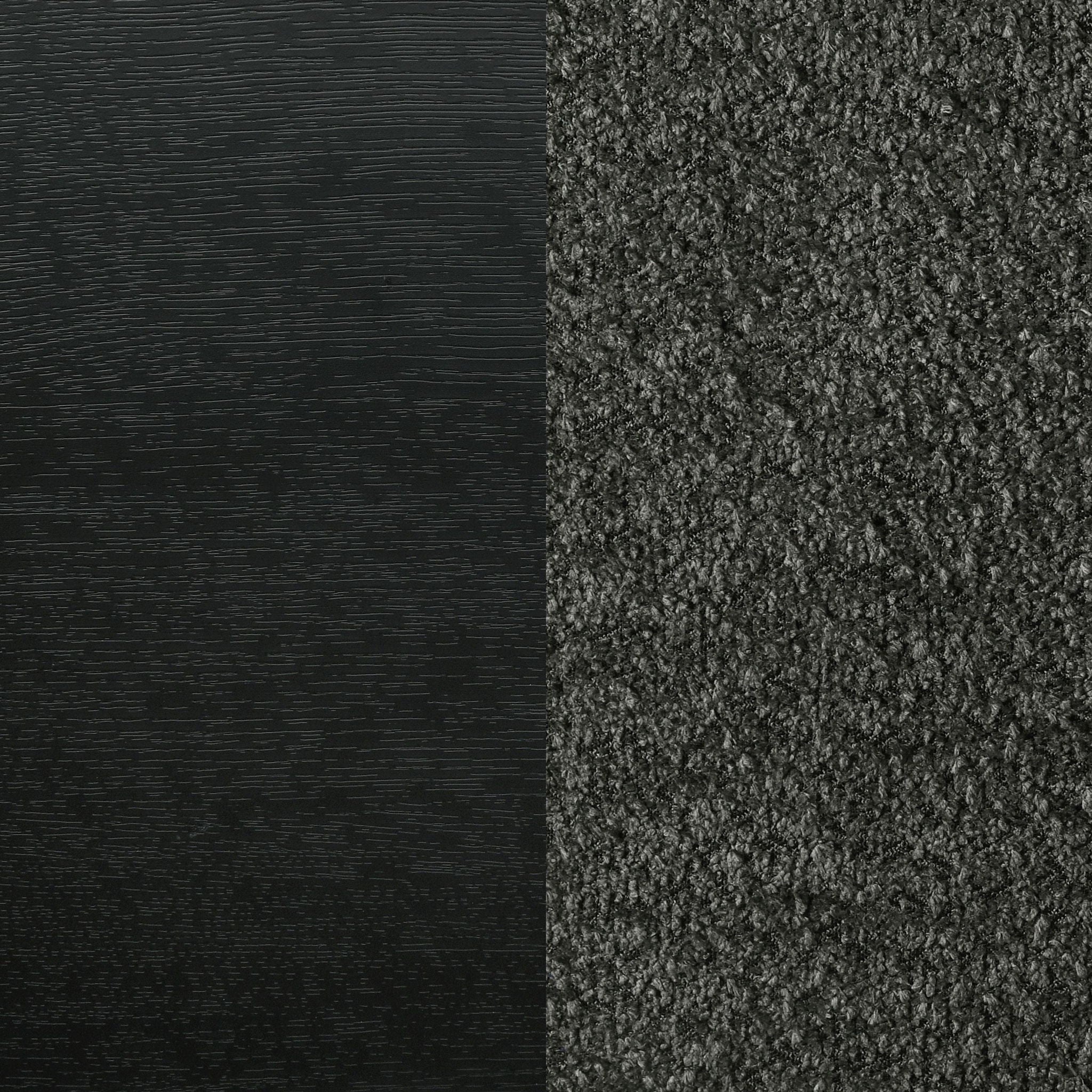 Cavelle 51-inch Upholstered Eastern King Bed Black