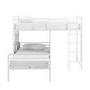 Twin Geo Cutout Colorful L-Shaped Bunk Bed