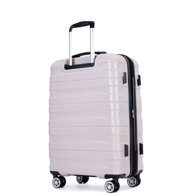 Luggage Set Of 5 Pieces, Expandable Hard Pc Luggage Set With Tsa Lock For Rotating Wheels
