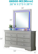 Elegant Transitional LED Mirror