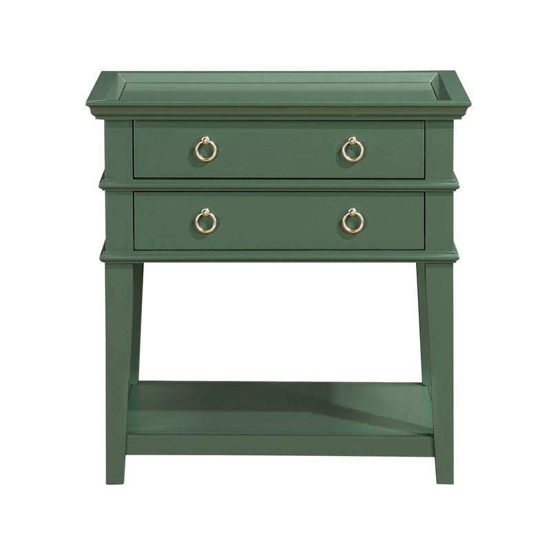 Carmona - 2 Drawer Tray Top Nightstand Pulls