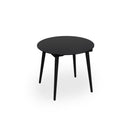 Outdoor Chat Set, 2 Chairs & Side Table - Black / Brown