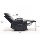 Large Size Electric Power Lift Recliner Chair Sofa With 8 Point Vibration Massage And Lumbar Heat