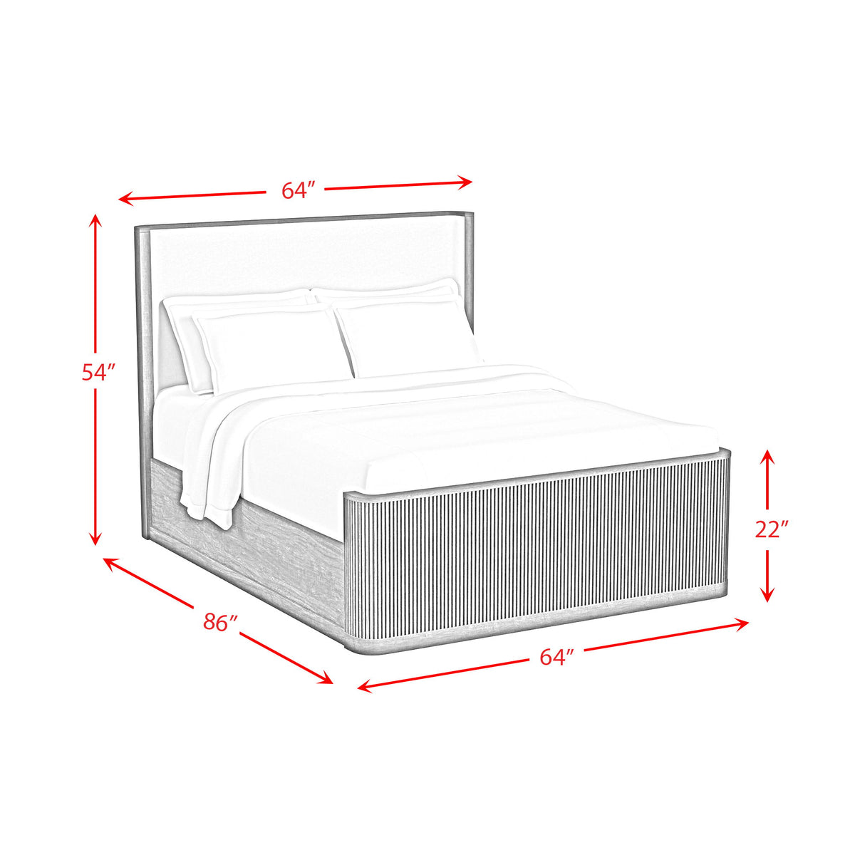 Sylvie Bedroom Set With Upholstered Bed in Dark Brown by Elements International, view 32