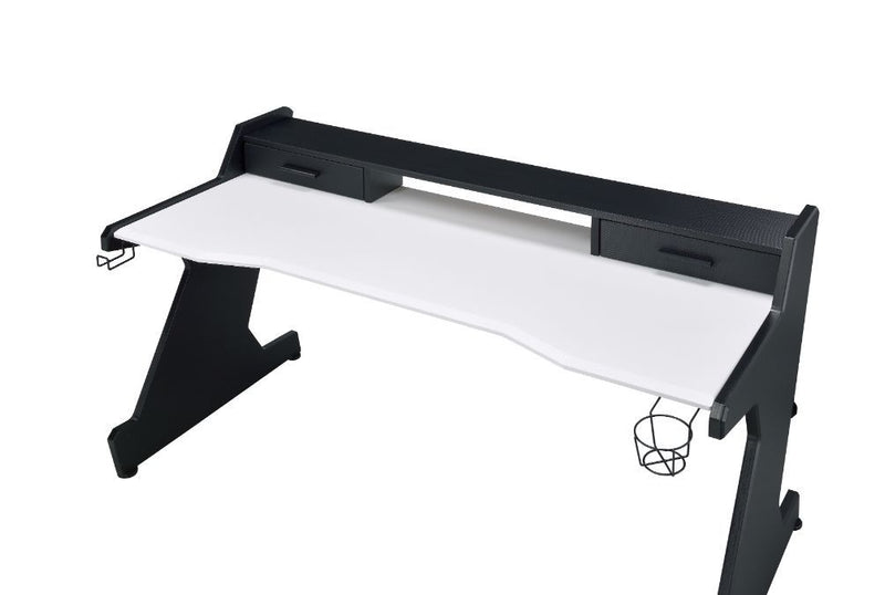 Bigga - Gaming Table - Black & White Finish - Atlantic Fine Furniture Inc