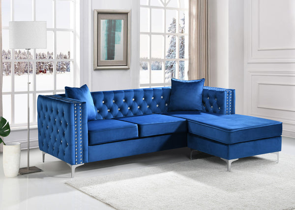 Paige - G829B-SC Sofa Chaise - Blue